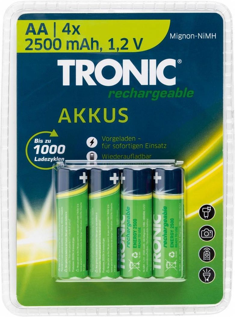 Tronic Akumulatorki Ni Mh Aa Baterie 2500Mah 4 Sztuki Ceny I Opinie