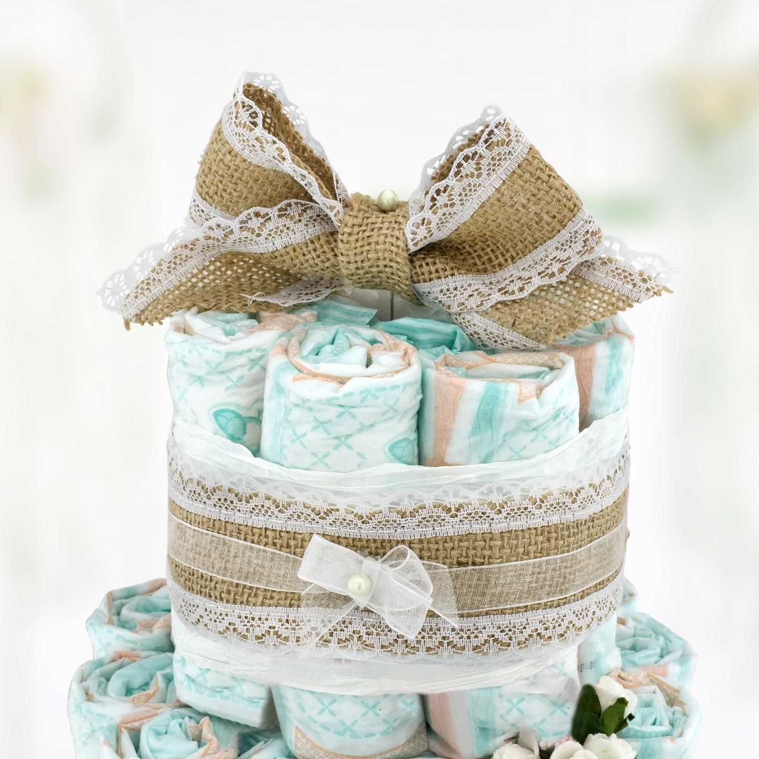 Tort Z Pampersów Na Chrzest Baby Shower Ceny i opinie Ceneo pl