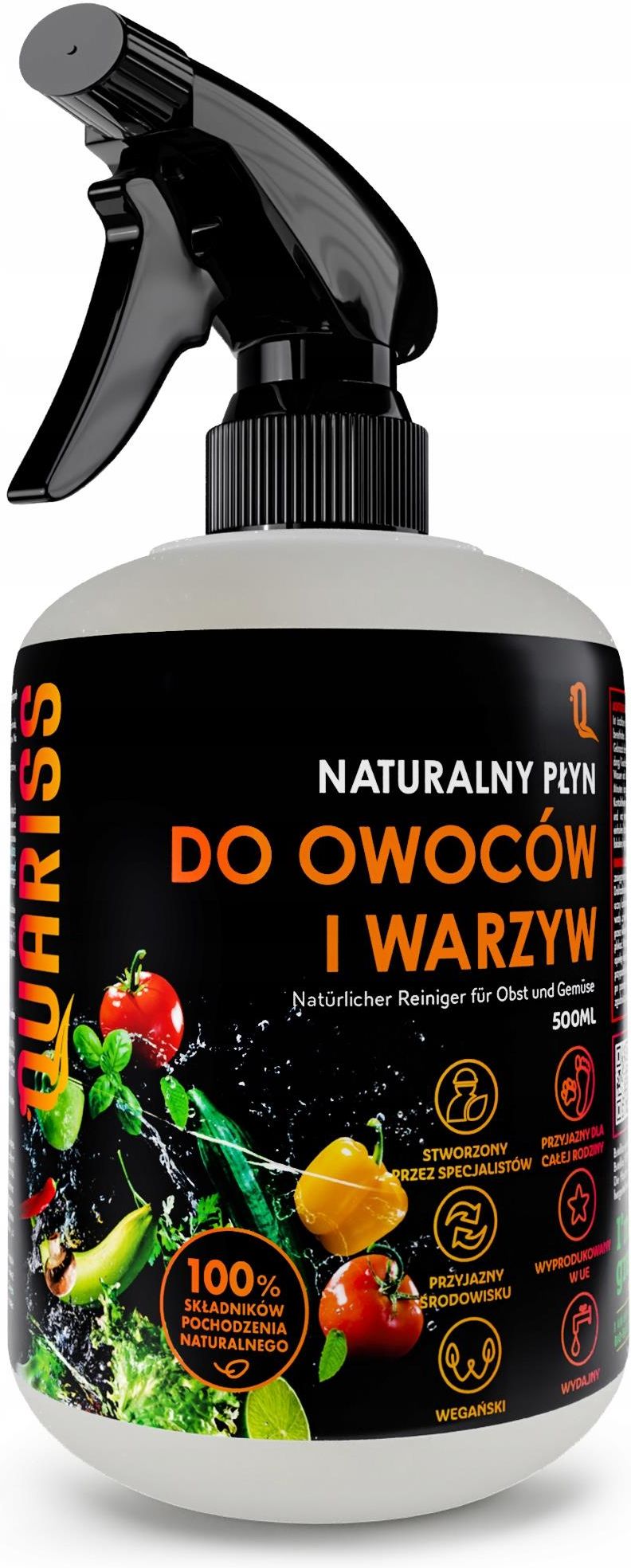 Quariss Płyn Do Mycia Owoców I Warzyw Naturalny 500Ml Opinie i