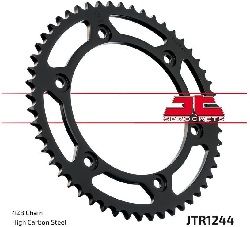 Części motocyklowe Jt Sprockets Zębatka Tylna Stalowa R1244 52 428 52Z