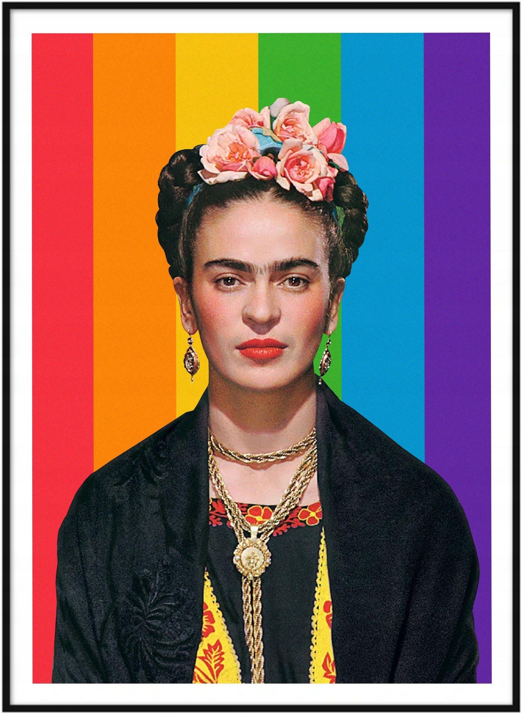 Plakat Lgbt Na Ścianę Frida Kahlo Tęczowa Flaga A3 F42Dd265 B795 4C81