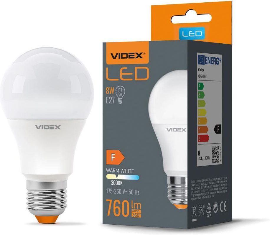 Videx Żarówka Led E27 8W 3000K 760lm 230V Ciepła Opinie i atrakcyjne