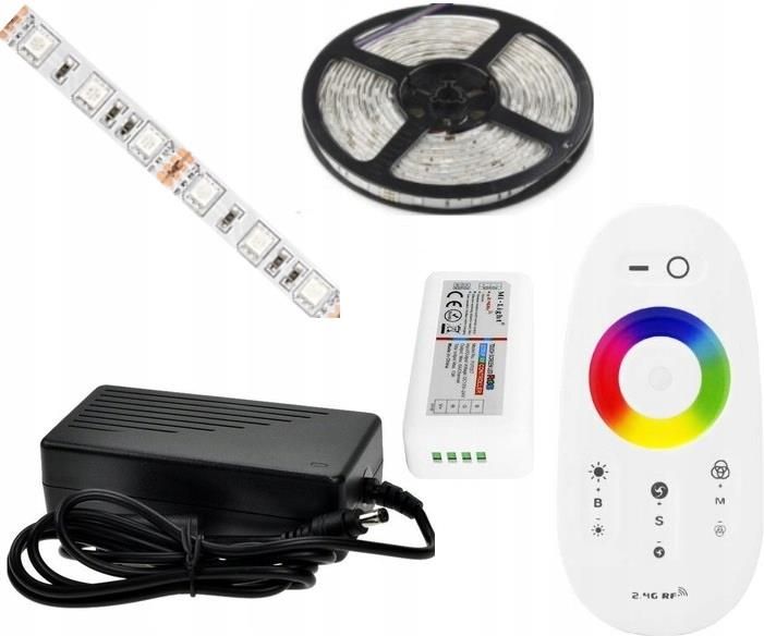 Omako Zestaw M Tasma Led Rgb Pilot Dotykowy Zasil Rmm Mm