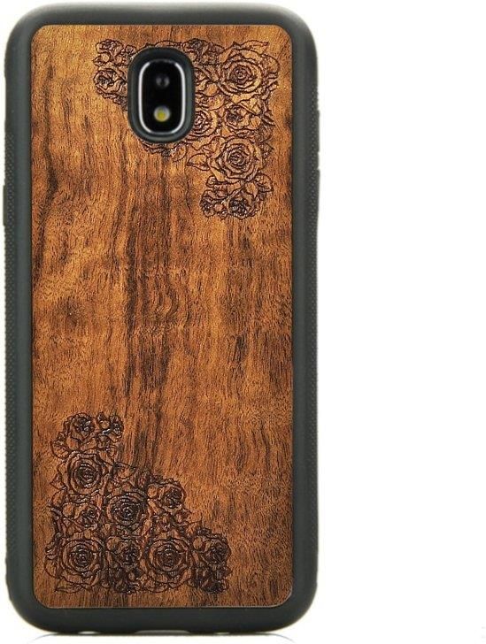 Forestzone Drewniane Etui Samsung Galaxy J5 2017 Róża Imbuia Etui na