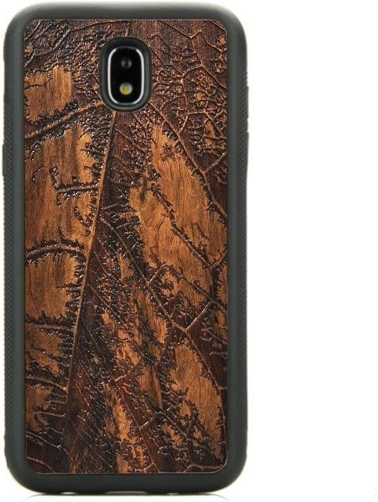 Forestzone Drewniane Etui Samsung Galaxy J5 2017 Liść Imbuia Etui na