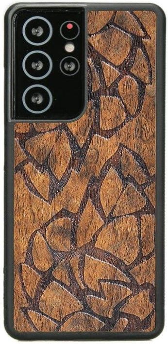 Forestzone Drewniane Etui Samsung Galaxy S21 Ultra Hop Head Imbuia