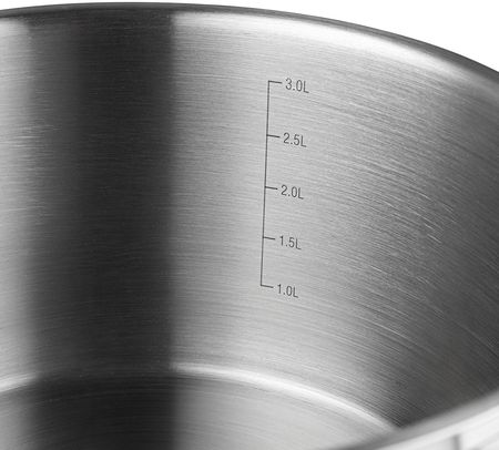 Komplet garnków nierdzewnych Florina Chef by Mateusz Gessler 1,8 l i 2,5 l i 3,5 l i 6 l - zdjęcie 3