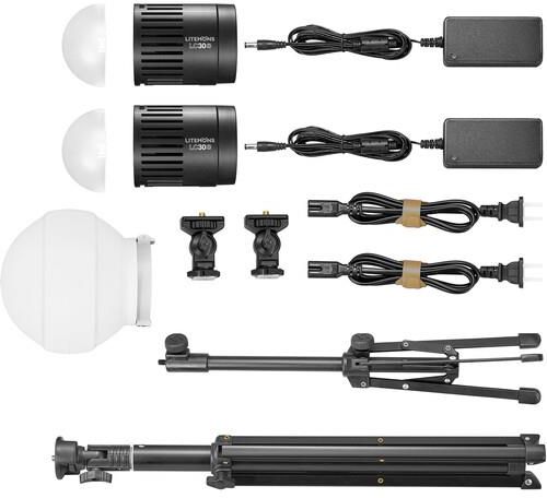 Zdjęcie Godox Lc30D-K2 Litemons Led - Zestaw 2X Lampa Lc30D + Akcesoria (LC30DK2) - Pyzdry