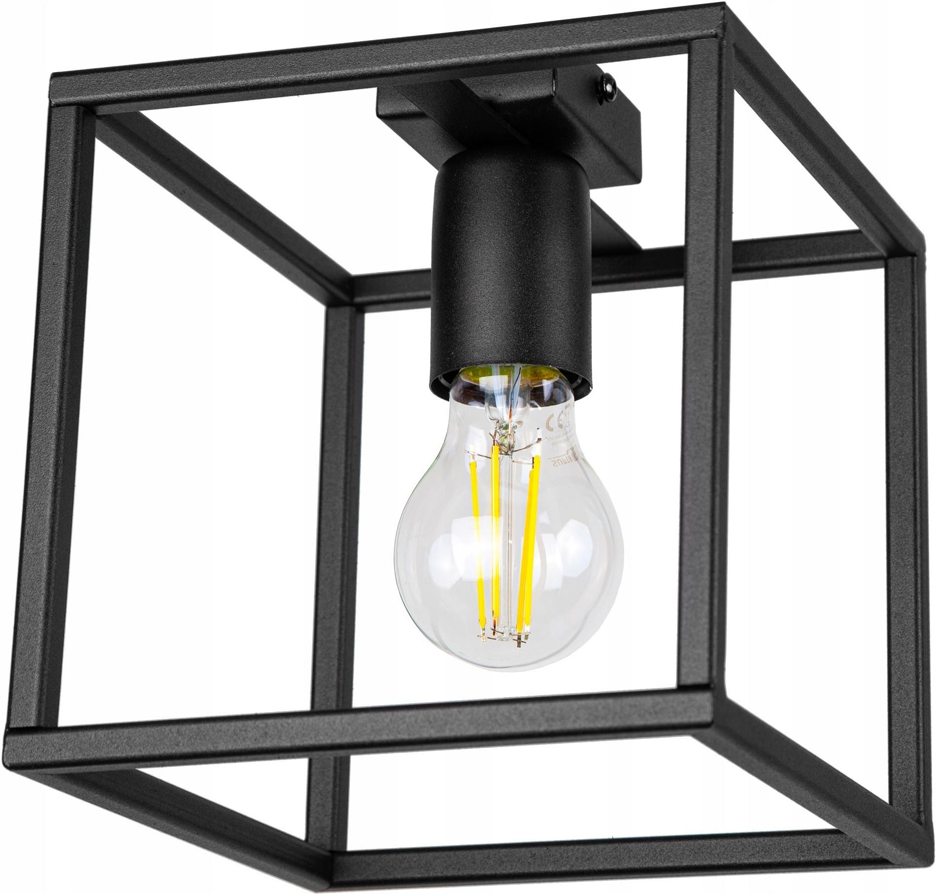 Glimex Lampa Sufitowa Plafon Żyrandol Loft Edison Led Cage1Plafon