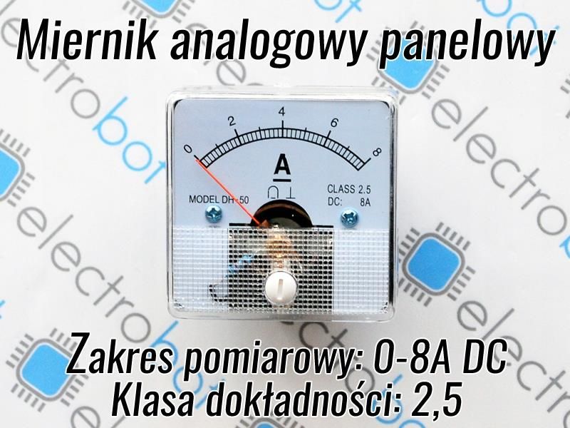 Vioninxa Miernik Analogowy Panelowy Amperomierz 8A Vioninxa60029013