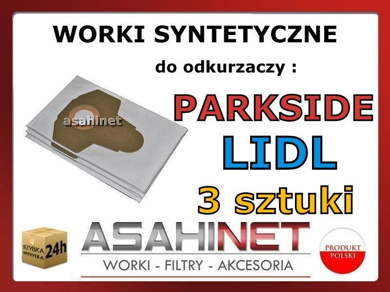 Worek Do Odkurzacza Profi Home Worki Do Parkside Pnts 1400 A1 3szt 20L