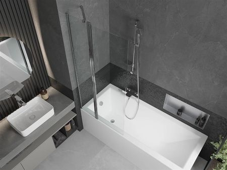 Mexen Flip 80x150cm Transparent Chrom 894-080-101-01-00 - zdjęcie 2