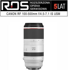 Zdjęcie Rozszerzona Opieka Serwisowa 5 lat dla Canon RF 100-500mm f/4,5-7,1 L IS USM - Rzeszów