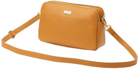 Damska Torebka Skórzana MiaMore 01-046 DOLLARO camel - zdjęcie 2