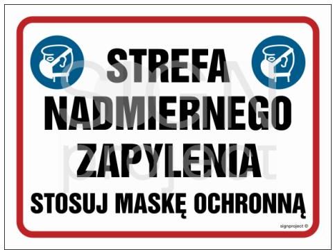 Libres Polska Sp Nb029 Strefa Nadmiernego Zapylenia Stosuj Maskę