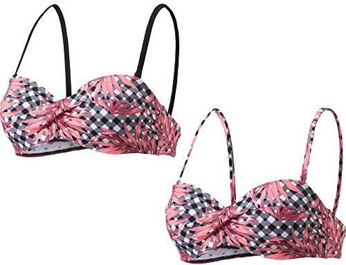 Firefly damskie bikini górne Maggy II wielokolorowa Vichy Flower 36