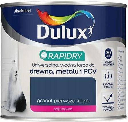Dulux Rapidry 0,4L Granat Pierwsza Klasa Satynowa - zdjęcie 6
