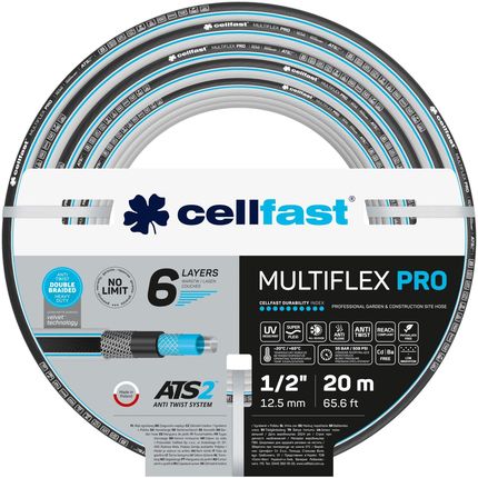 Cellfast Wąż ogrodowy MULTIFLEX PRO ATS2™ 1/2″ 20 m 13-800