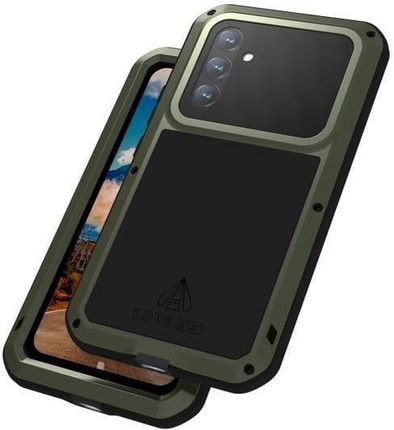 Love Mei Etui Pancerne + Szkło Powerful Do Galaxy A54 Zielone - zdjęcie 5