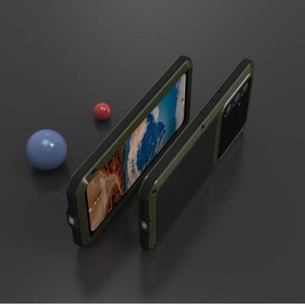 Love Mei Etui Pancerne + Szkło Powerful Do Galaxy A54 Zielone - zdjęcie 2