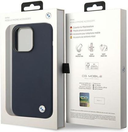 Bmw Silicone Metal Logo Magsafe Bmhmp14Lsilna Do Iphone 14 Pro - zdjęcie 3