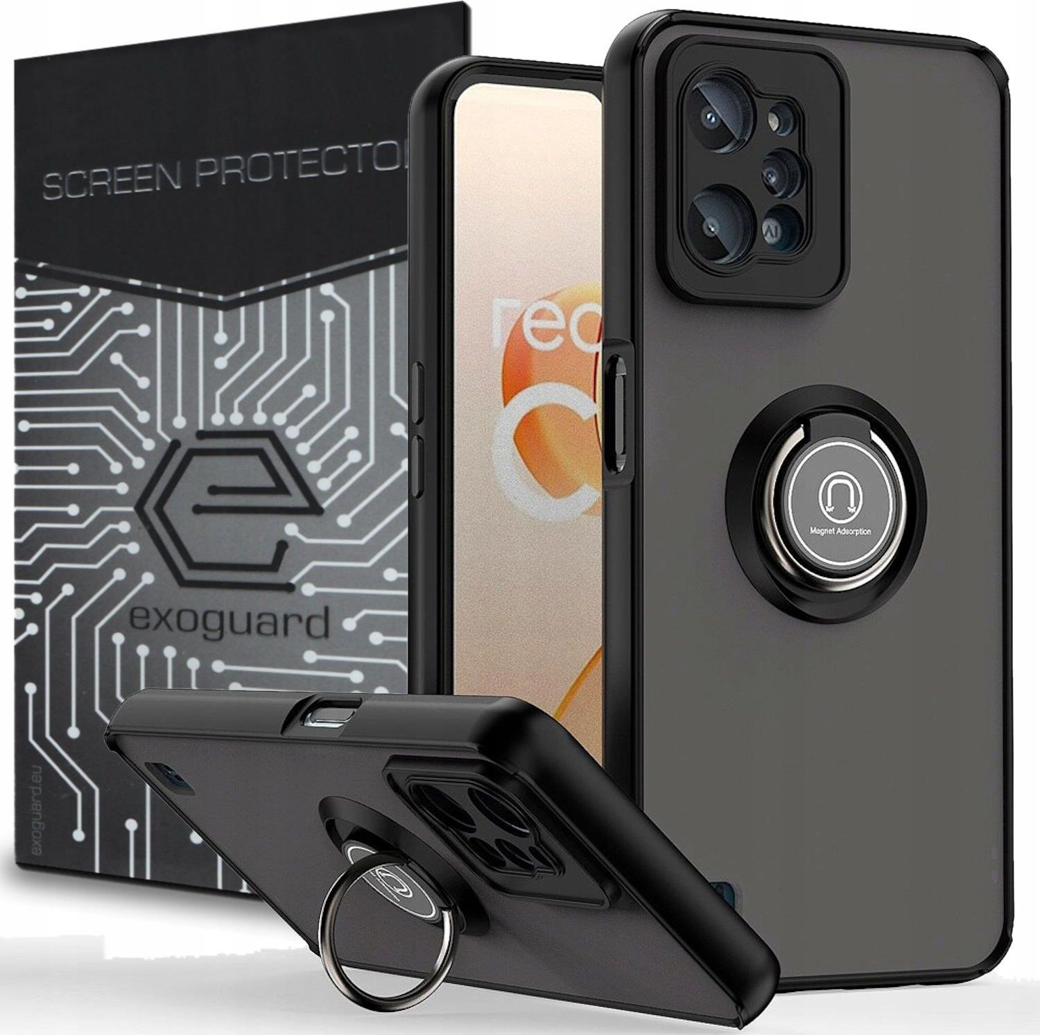 Exoguard Case Etui Pancerne Obudowa Szkło Do Realme C31 Etui na