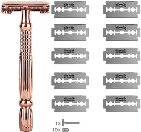 Wilkinson Sword Intuition Rose Gold Maszynka Do Golenia Dla Kobiet + 9 Żyletek - zdjęcie 2