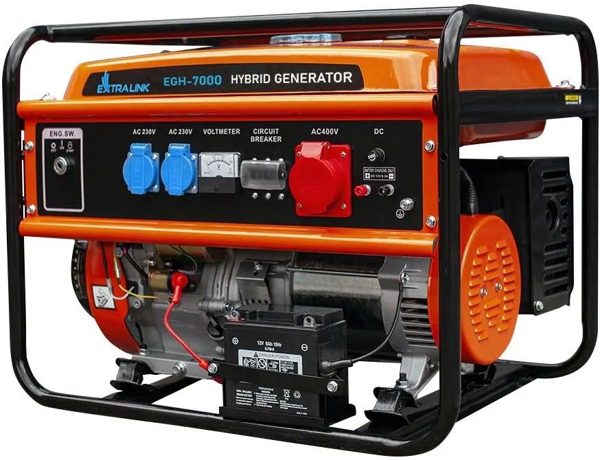 Generator prądu Extralink Egh 7000 Agregat Prądotwórczy Hybrydowy 7Kw