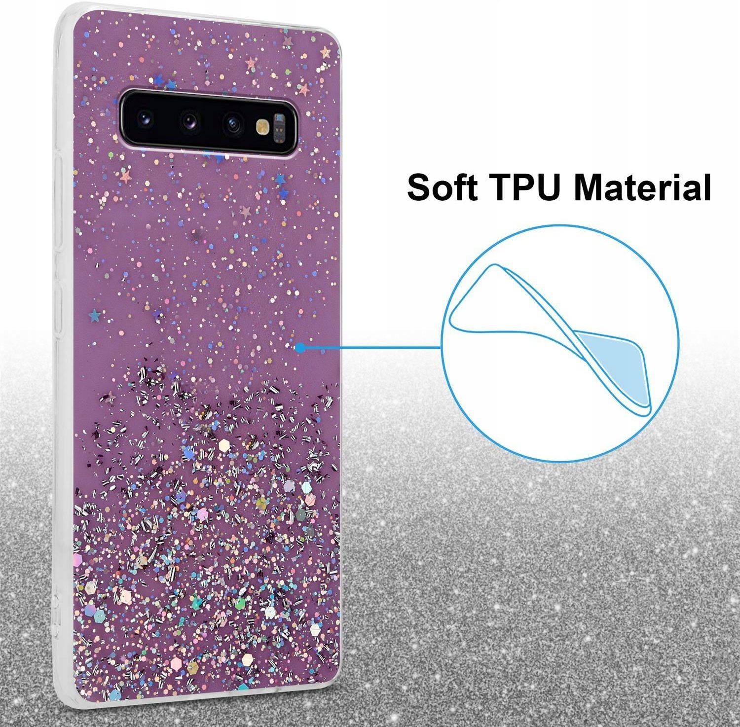 Cadorabo Pokrowiec Do Samsung Galaxy S Plus Etui Glitter Etui Na