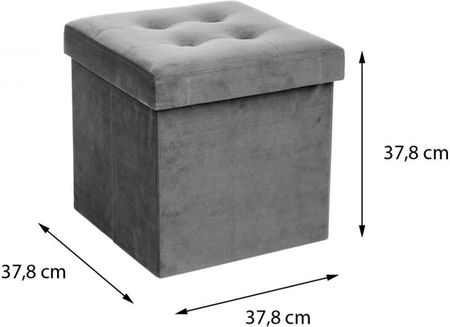 Pufa Pikowana Adaline Grey 38X38 Cm 37647 - zdjęcie 2