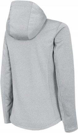 Kurtka damska 4F softshell chłodny jasny szary melanż H4Z22 SFD350 27M - zdjęcie 4