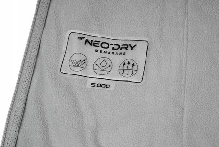 Kurtka damska 4F softshell chłodny jasny szary melanż H4Z22 SFD350 27M - zdjęcie 5