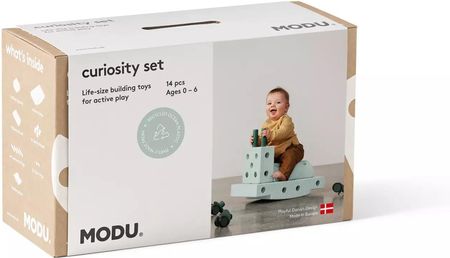 Modu Curiosity Set Kreatywne Klocki Rozwijające Motorykę Dużą Miętowy - zdjęcie 4