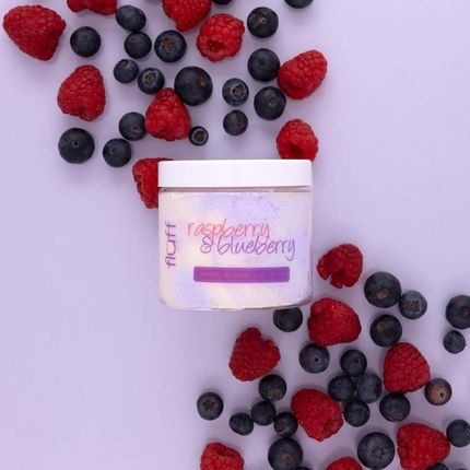 Fluff Peeling Do Ciała O Zapachu Maliny I Jagody 160 ml - zdjęcie 2