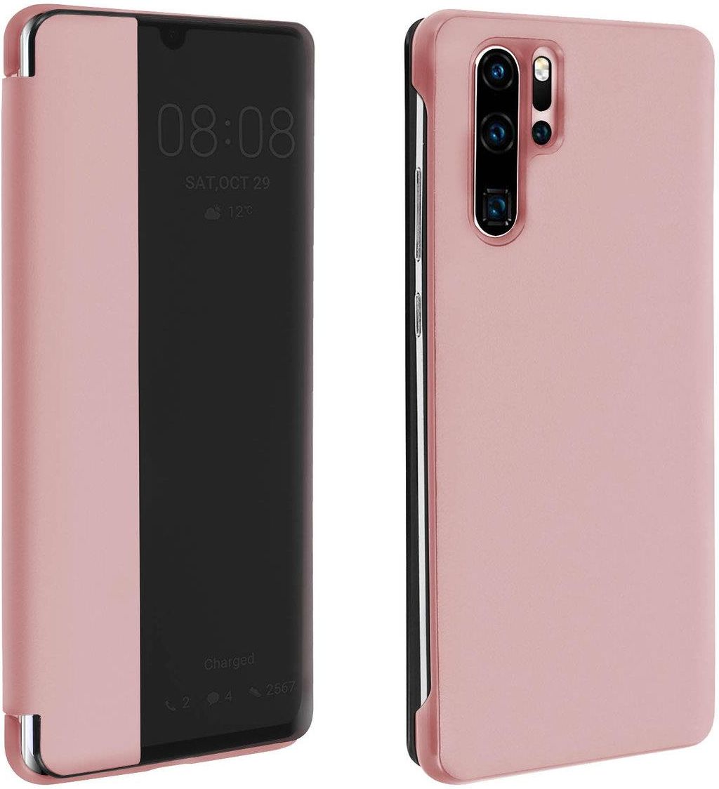 Avizar Etui Z Klapką Smart View Do Huawei P30 Pro Różowe Złoto Etui