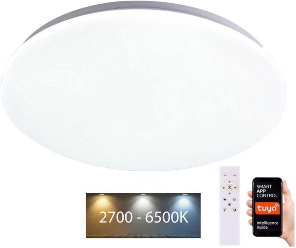 Brilagi Led Ściemnialny Plafon Smart Led 36W 230V Wi Fi Tuya Pilot