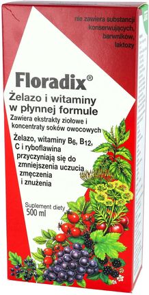 Płyn FLORADIX żelazo i witaminy 500ml - zdjęcie 2