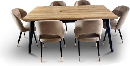 Wioleks Stół Z Krzesłami Luis 180/100+ 2X45 Cm + 6 Krzeseł Kw112 - zdjęcie 5
