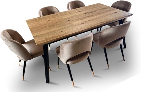 Wioleks Stół Z Krzesłami Luis 180/100+ 2X45 Cm + 6 Krzeseł Kw112 - zdjęcie 3