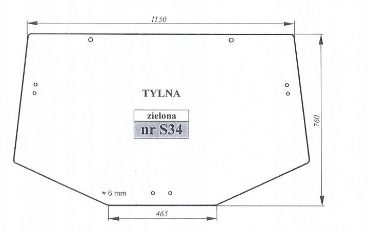 Szyba Tylna Gi Ta Zielona John Deere Ceny I Opinie Ceneo Pl