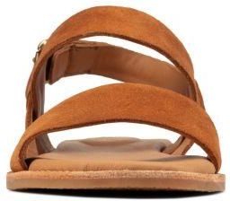 Sandały Clarks Karsea Strap kolor tan suede 26158538 - zdjęcie 2