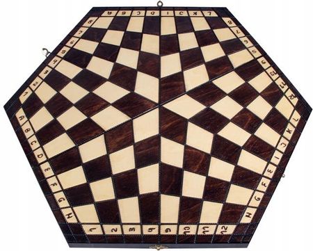 Sunrise Chess & Games Szachy dla trójki graczy - duże 54x47cm - zdjęcie 3
