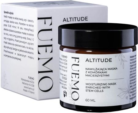 Fuemo Altitude Nawilżająca Maska Z Komórkami Macierzystymi 60 ml - zdjęcie 3