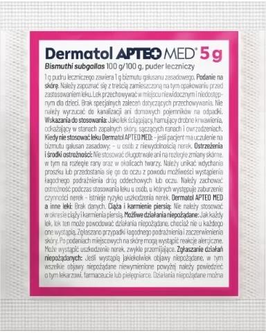 Synoptis Pharma Apteo Dermatol Puder Leczniczy 100G 100G 5G Opinie