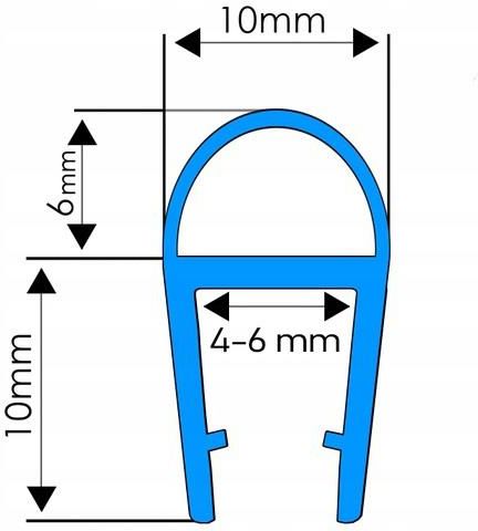 Akcesoria Prysznicowe Uszczelka Dolna Do Kabin Kabiny Prysznicowej