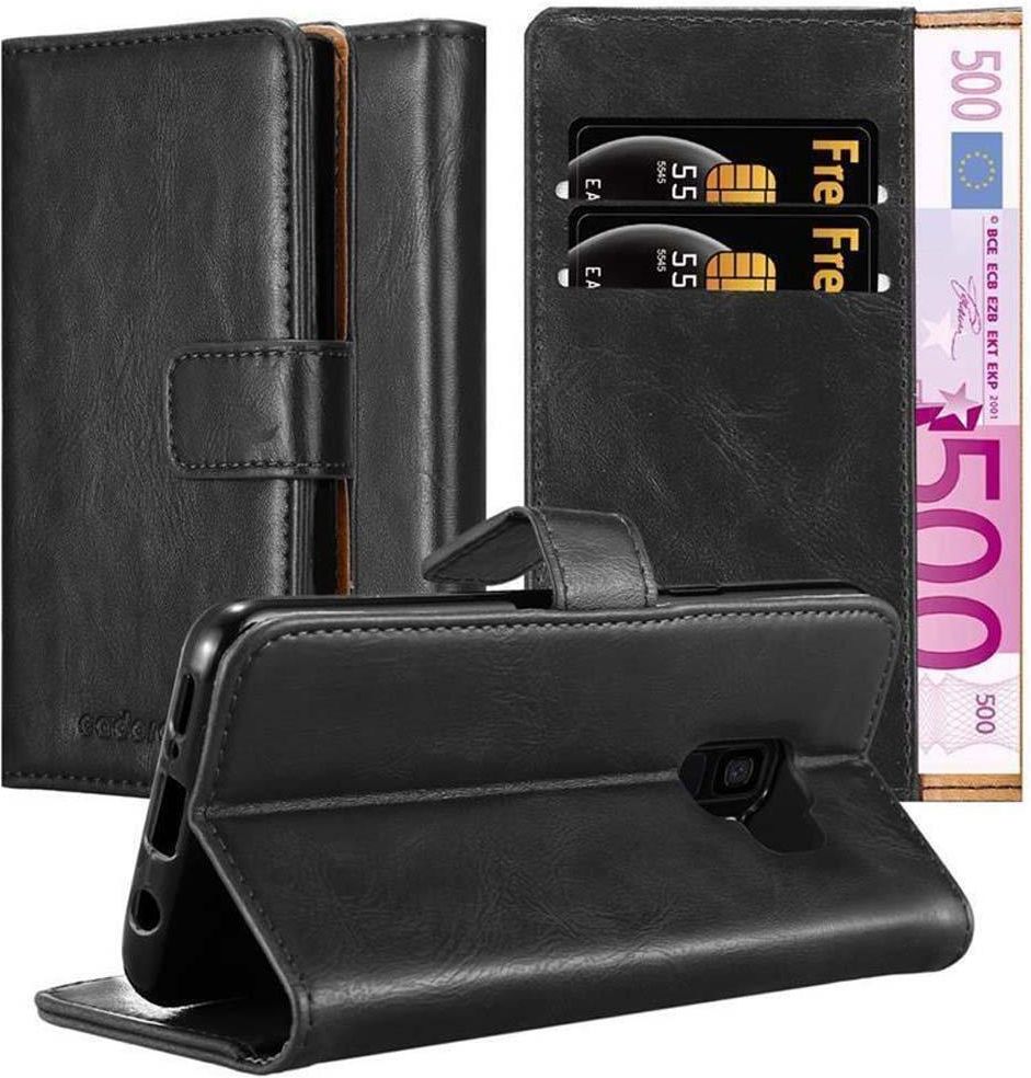 Cadorabo Etui Do Samsung Galaxy S9 W Pokrowiec Czarny Grafit Magnet