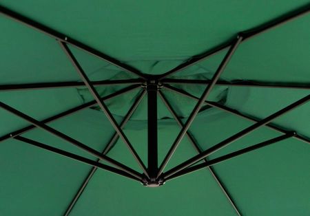 Modernhome Parasol Ogrodowy Duży Na Wysięgniku Składany 3 4M Zielony 2659 - zdjęcie 6