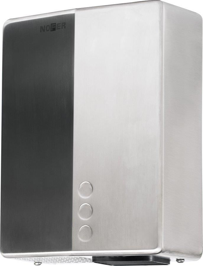 Zdjęcie Nofer Elektryczna Suszarka Do Rąk Bezdotykowa 220-240V 2050W 218X284X102 Mm Stal Nierdzewna Mat 01481.S - Karczew