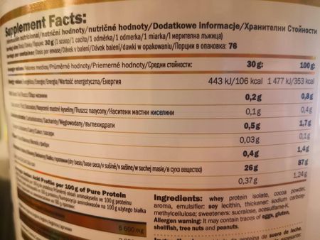 Amix Gold Isolate Whey Protein 2,28Kg - zdjęcie 3