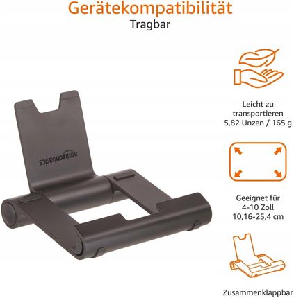 Amazon Uchwyt Na Tablet Telefon Ipad Basics Czarny - zdjęcie 3